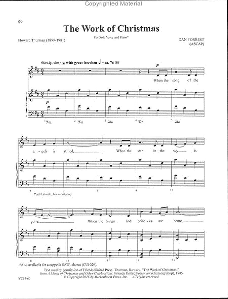 Sacred Solos of Dan Forrest - medium voice Medium Voice scores gallery preview page 20