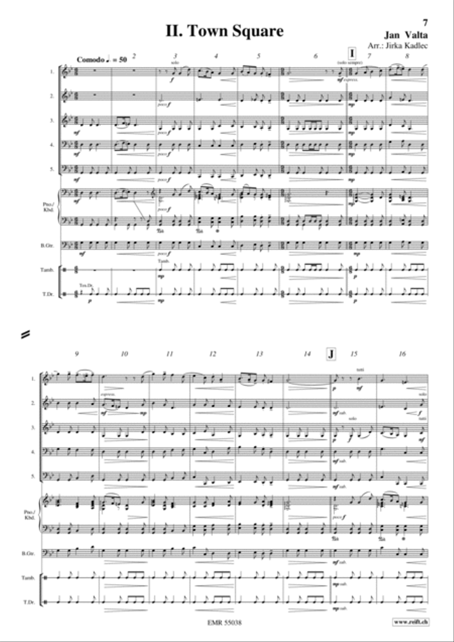 Five Pieces From Kingdom Come: Deliverance Brass Quintet scores gallery preview page 6