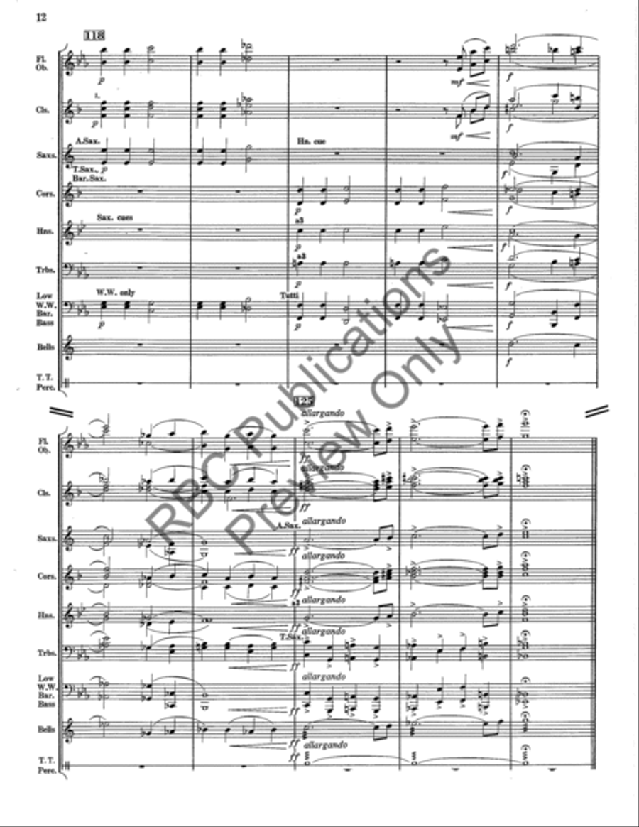 Mighty King Of Miracles (Score) Concert Band scores gallery preview page 15