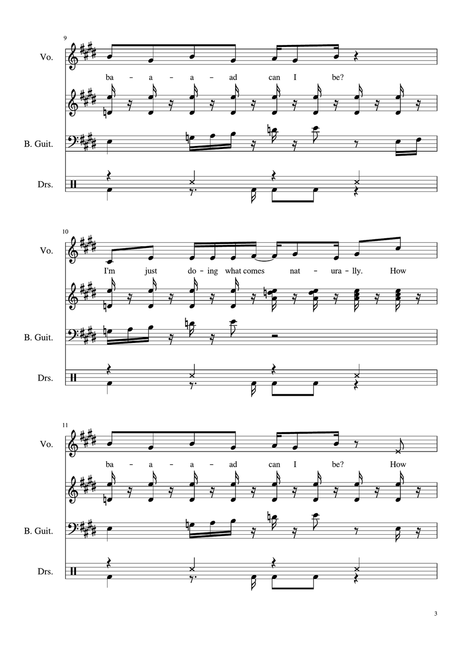 How Bad Can I Be Choir scores gallery preview page 3