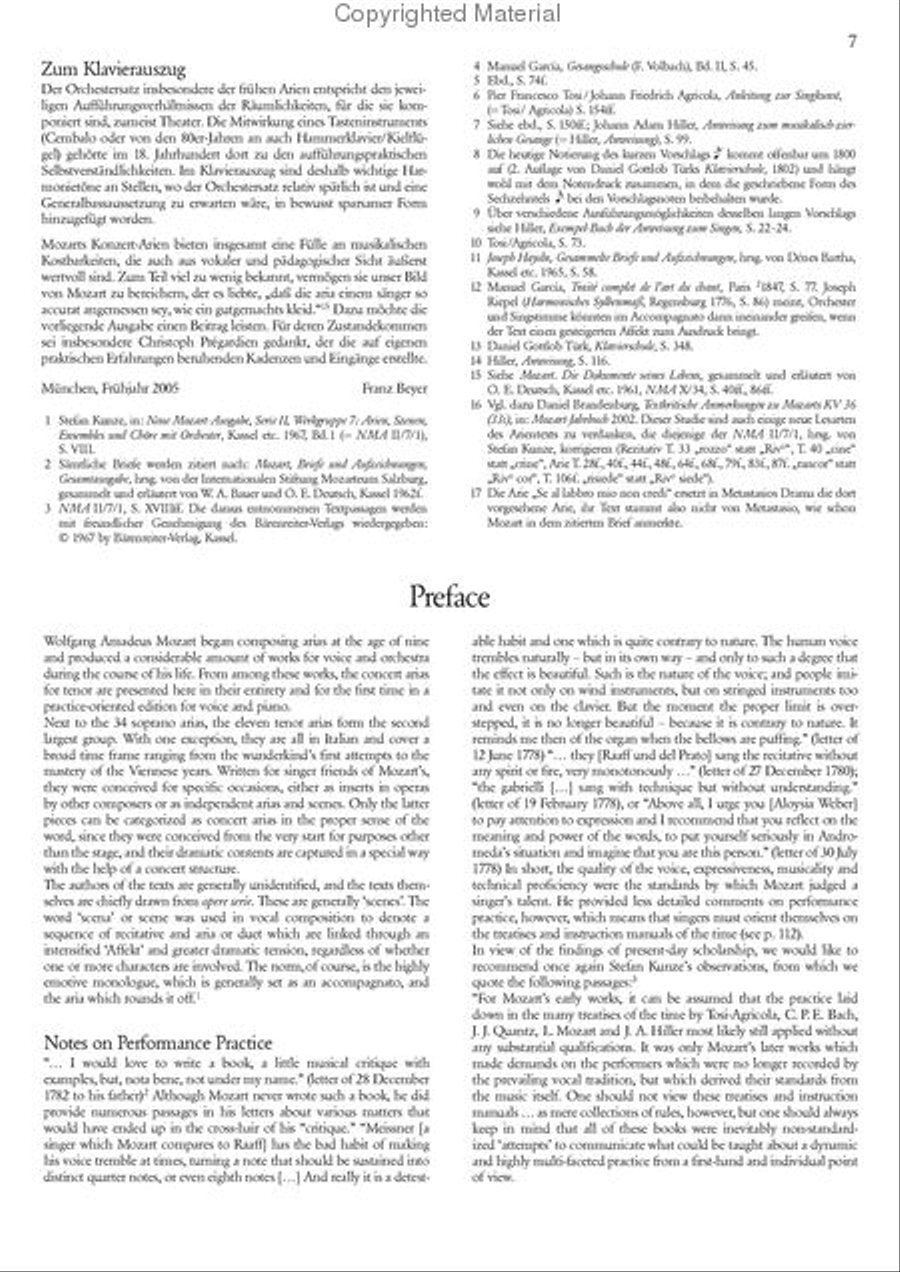 Complete Concert Arias for Tenor Piano, Vocal scores gallery preview page 6