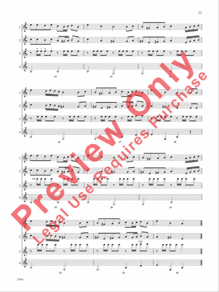 Festive Collection for Guitar Ensemble Guitar Ensemble scores gallery preview page 8