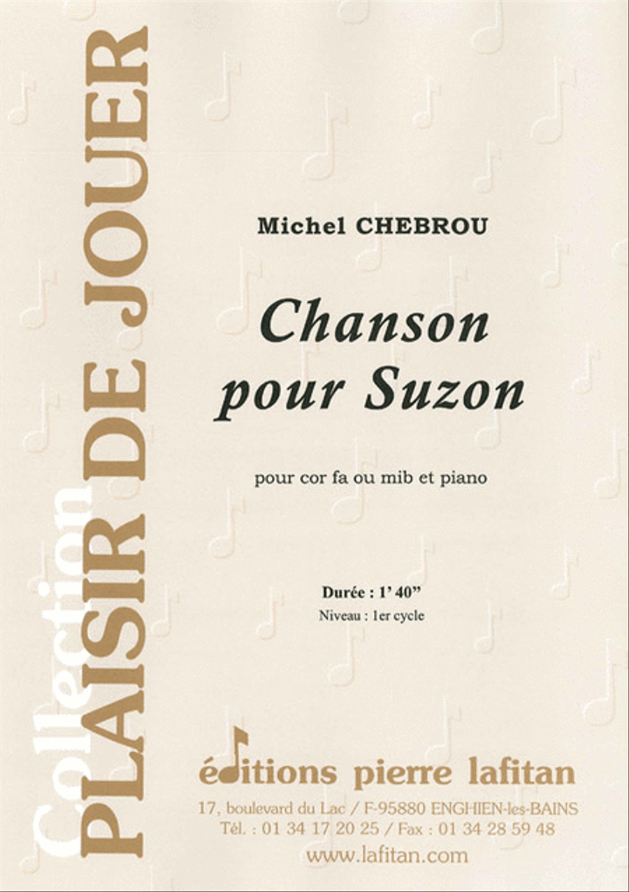 Chanson Pour Suzon Horn scores gallery preview page 1