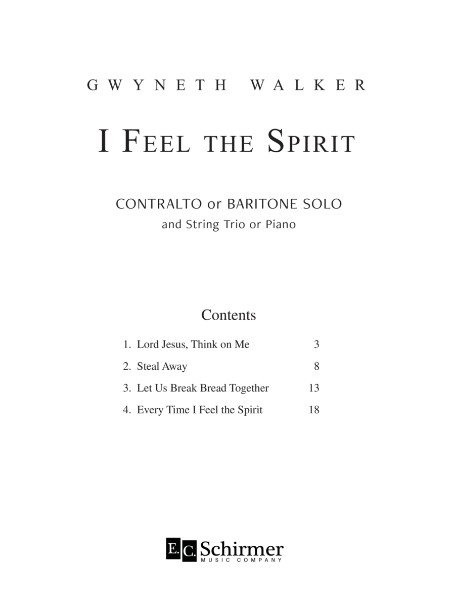 I Feel the Spirit Pentecost scores gallery preview page 1