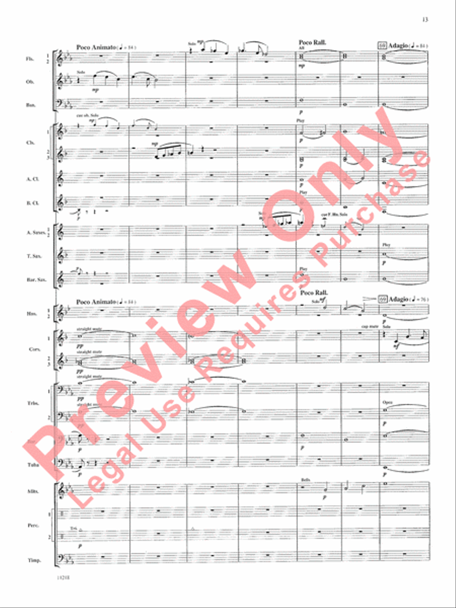 Scenes of Wonder Concert Band scores gallery preview page 14