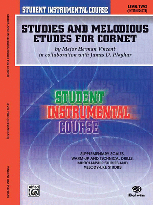 Book cover for Student Instrumental Course Studies and Melodious Etudes for Cornet