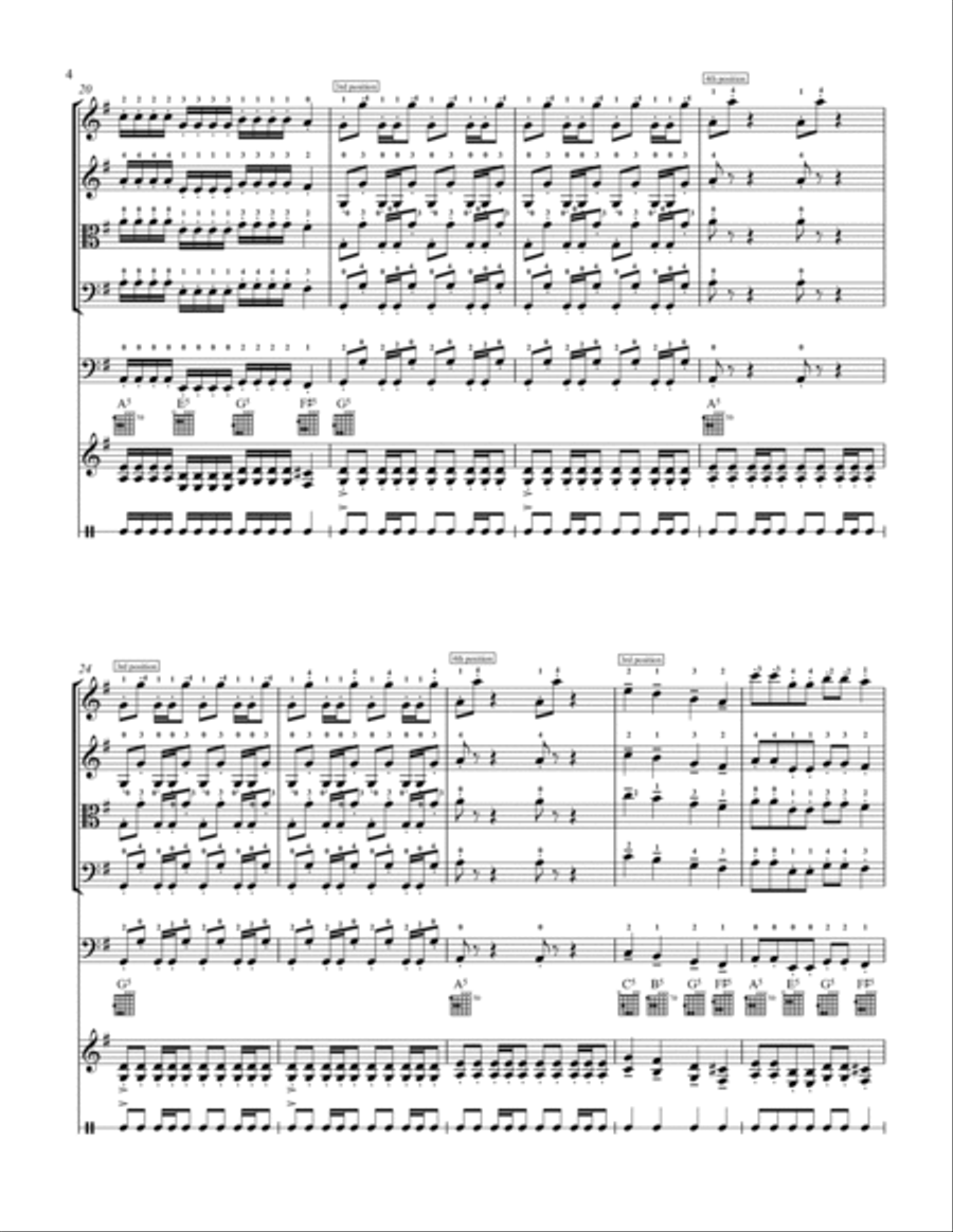 Dragonflyzzz String Orchestra scores gallery preview page 4