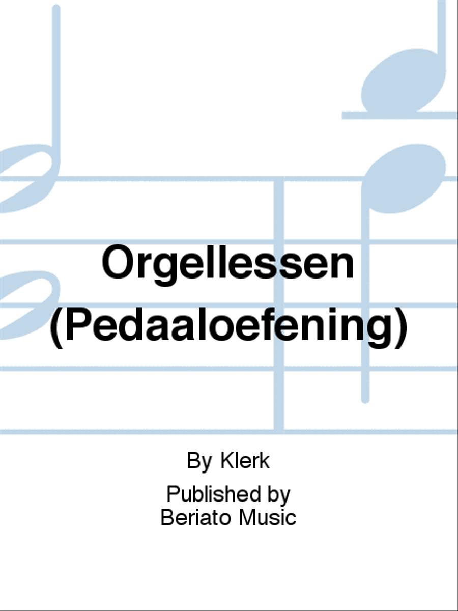 Orgellessen (Pedaaloefening) Organ scores gallery preview page 1