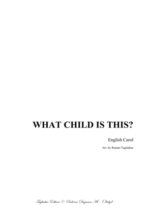 WHAT CHILD IS THIS?- For Voice and Piano
