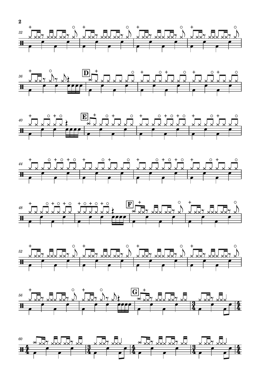 Heart Of Glass Heart Of Glass Drum Set scores gallery preview page 2