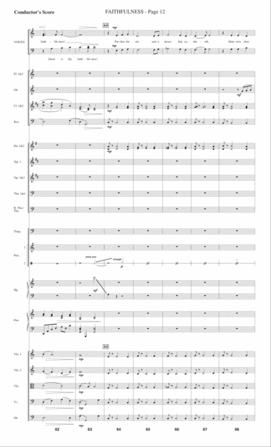 Faithfulness 4-Part scores gallery preview page 14