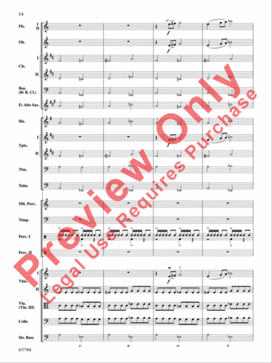 Godzilla Full Orchestra scores gallery preview page 15