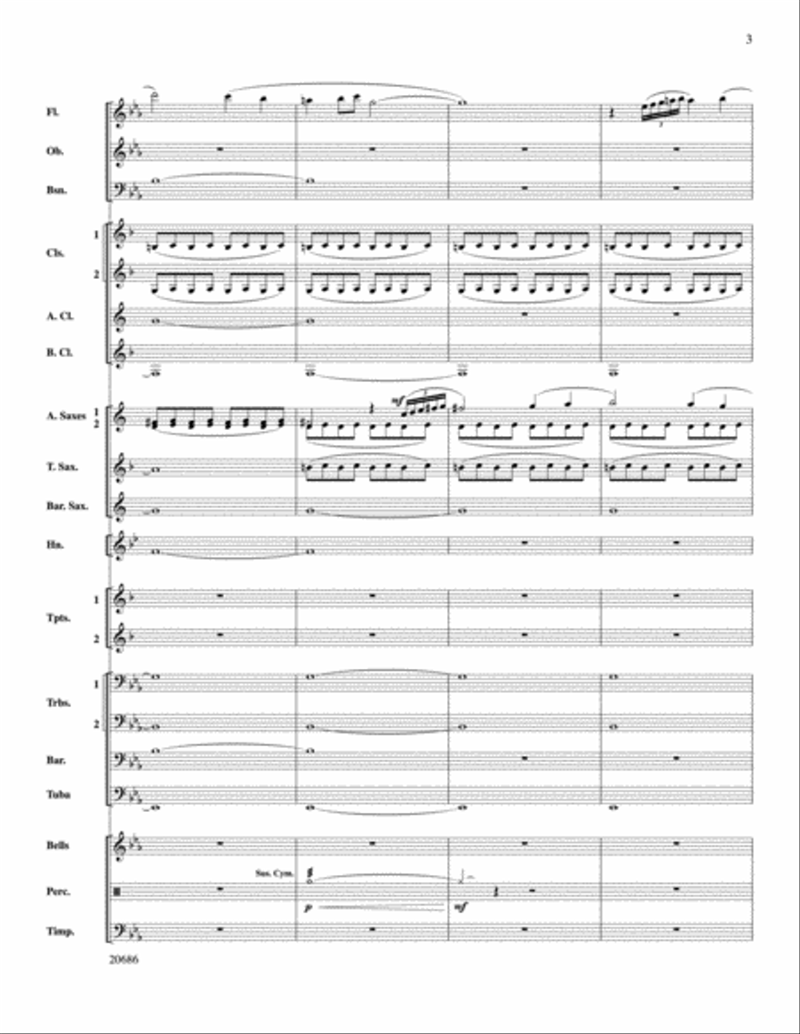 Timberline Overture Concert Band scores gallery preview page 3