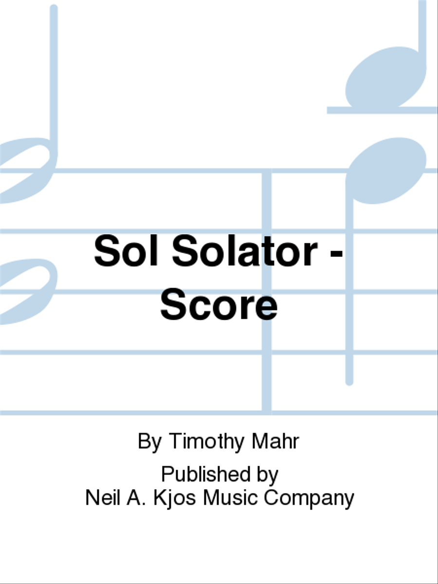 Sol Solator - Score Sol Solator - Score Concert Band scores gallery preview page 1