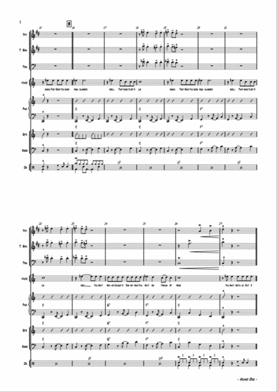 Hound Dog Jazz Ensemble scores gallery preview page 5
