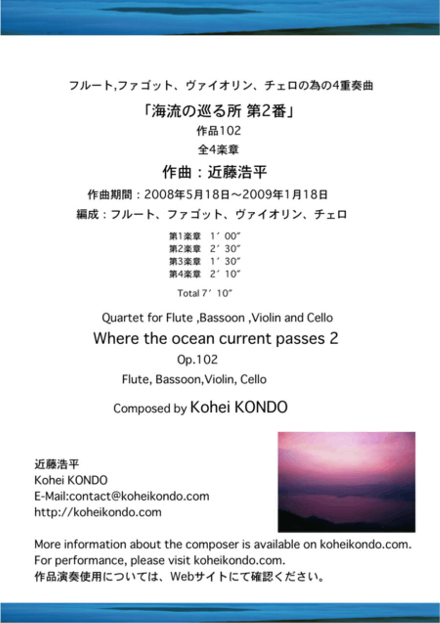 Quartet for Flute, Bassoon, Violin and Cello 