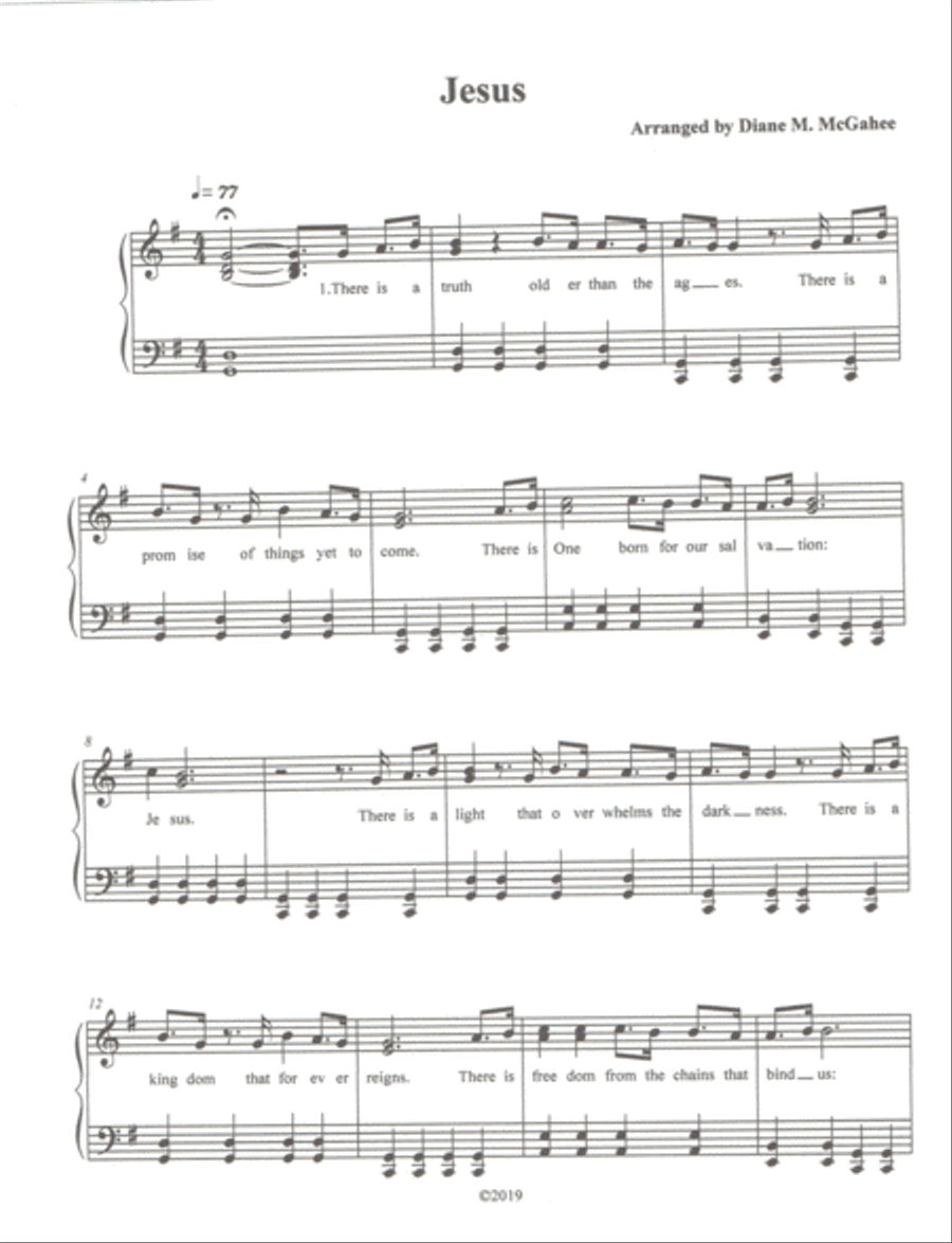 Jesus Small Ensemble scores gallery preview page 1