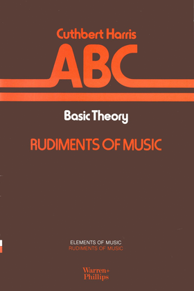 Book cover for Rudiments of Music