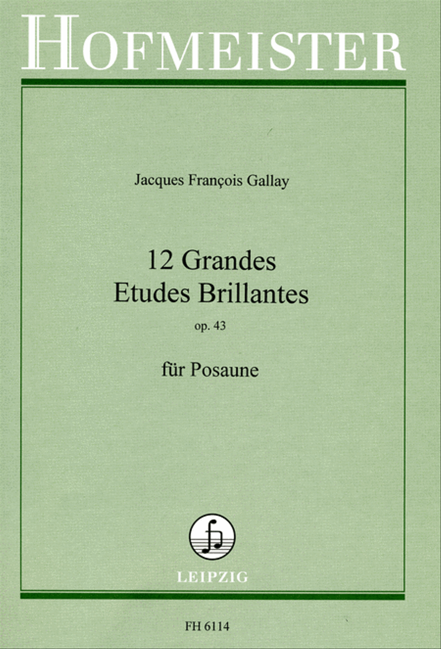 12 Grandes Etüudes Brillantes, op. 43 Trombone scores gallery preview page 1