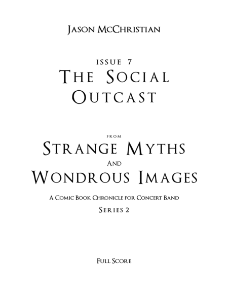 Issue 7, Series 2 - The Social Outcast from Strange Myths and Wondrous Images - A Comic Book Chronic image number null