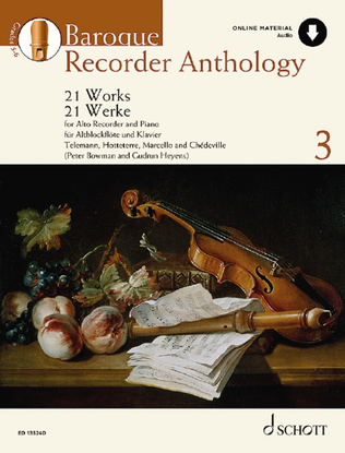 Book cover for Baroque Recorder Anthology