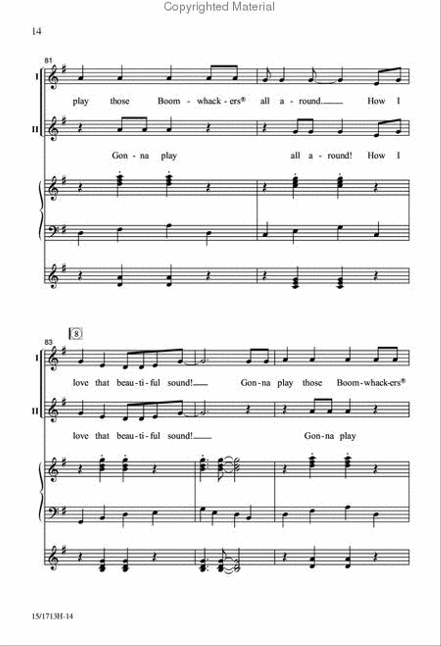 Boomwhacker Boogie 2-Part scores gallery preview page 14