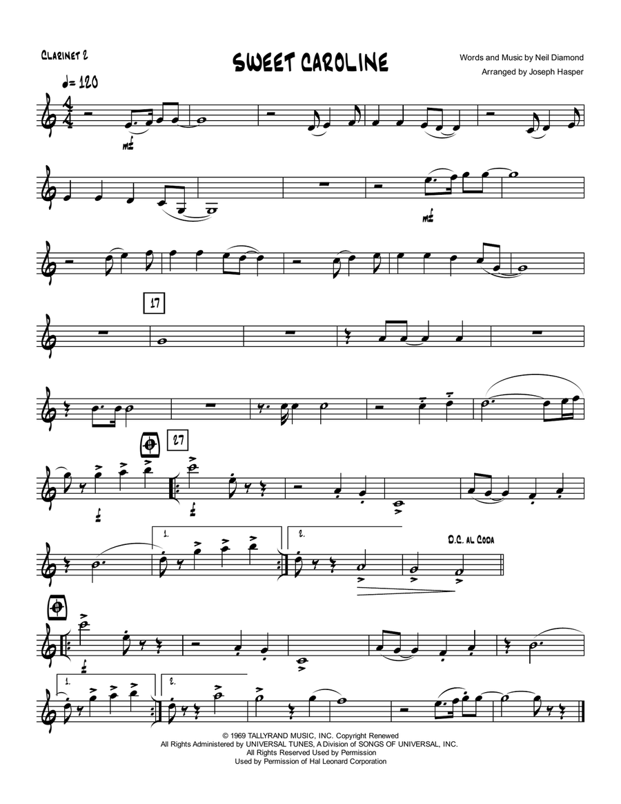 Sweet Caroline Small Ensemble scores gallery preview page 3