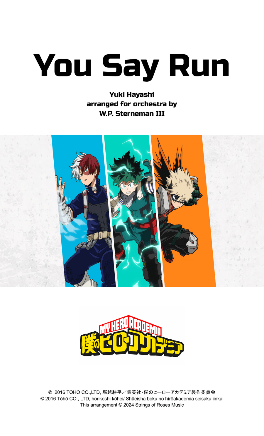 You Say Run Full Orchestra scores gallery preview page 1