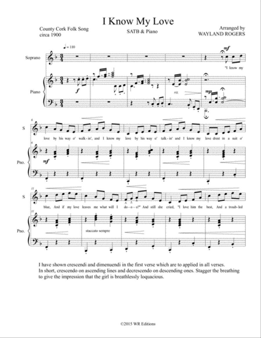 I Know My Love choral I Know My Love choral 4-Part scores gallery preview page 3