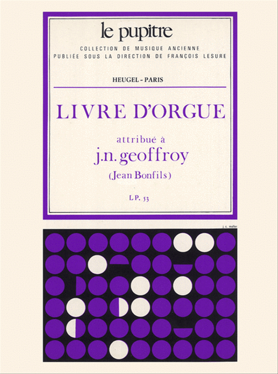 Livre D'orgue (lp53) Organ scores gallery preview page 1