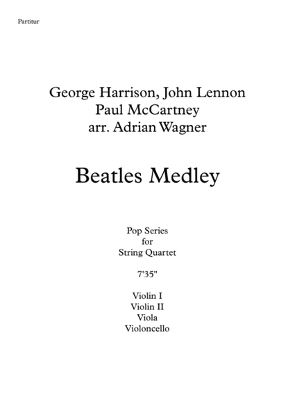 "Beatles Medley" String Quartet arr. Adrian Wagner image number null