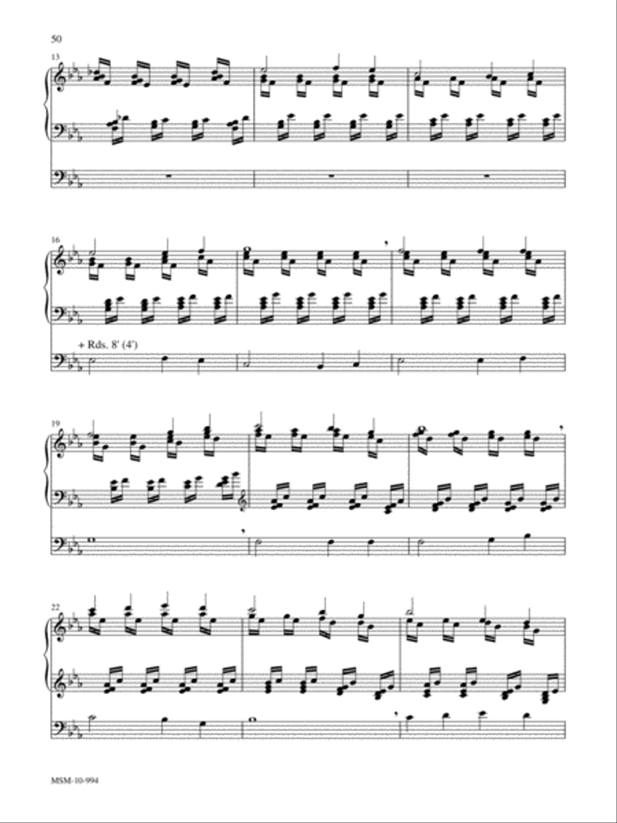 Marilyn Mason Music Library, Volume 5 Organ scores gallery preview page 19
