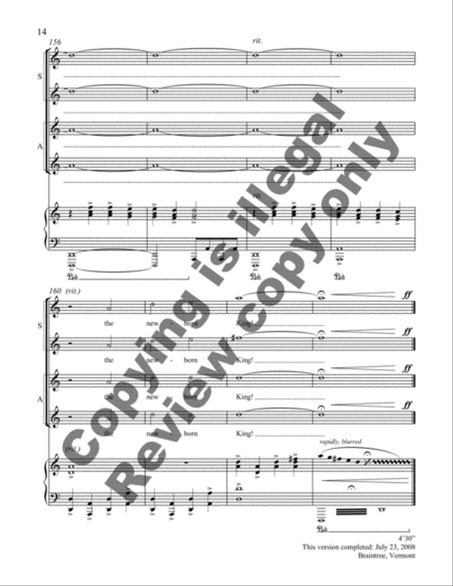 Appalachian Carols: 1. Wondrous Love SSAA scores gallery preview page 8