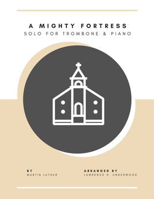 Book cover for A Mighty Fortress for Trombone