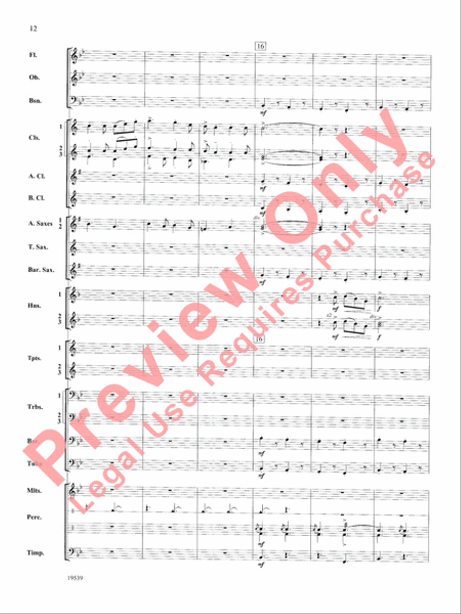 Two Irish Sketches Two Irish Sketches Concert Band scores gallery preview page 13