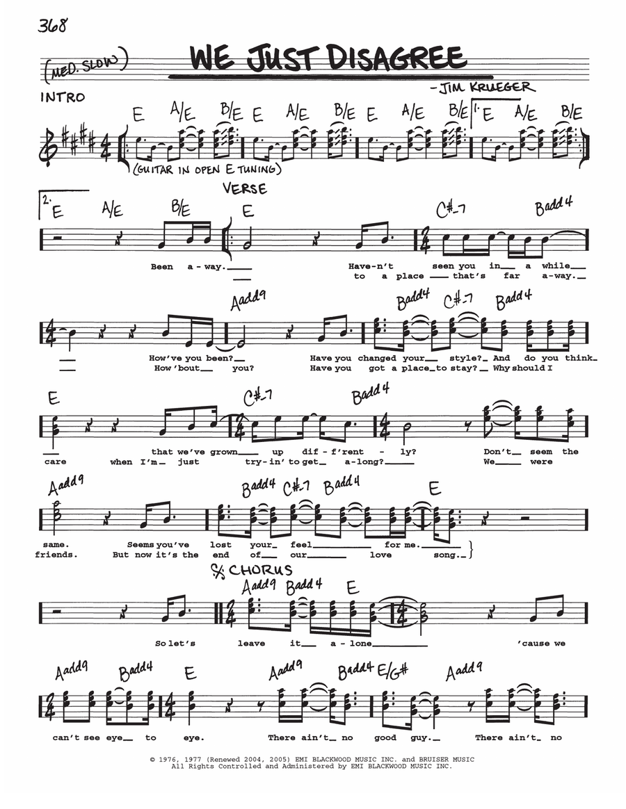 We Just Disagree Voice scores gallery preview page 1