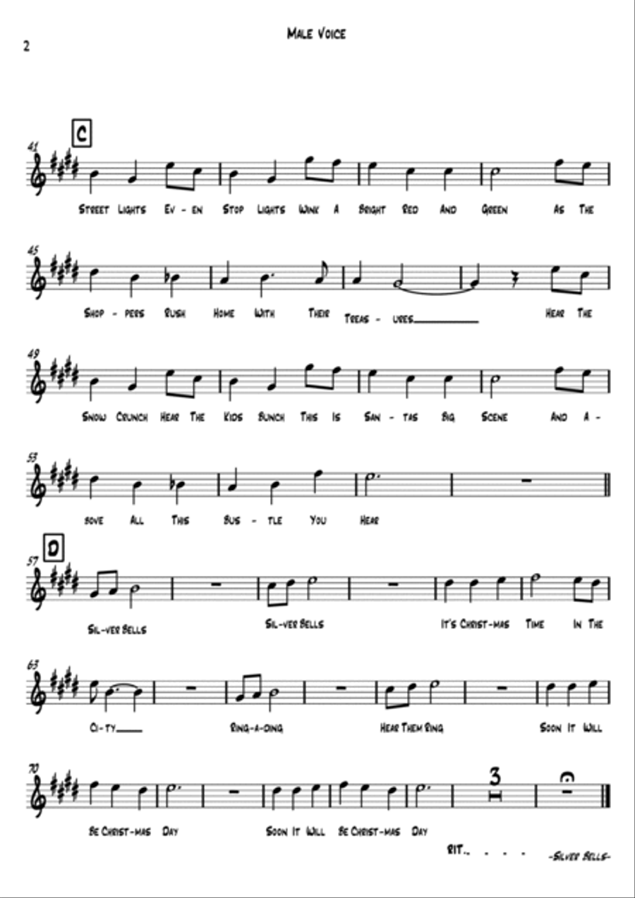 Silver Bells Large Ensemble scores gallery preview page 3