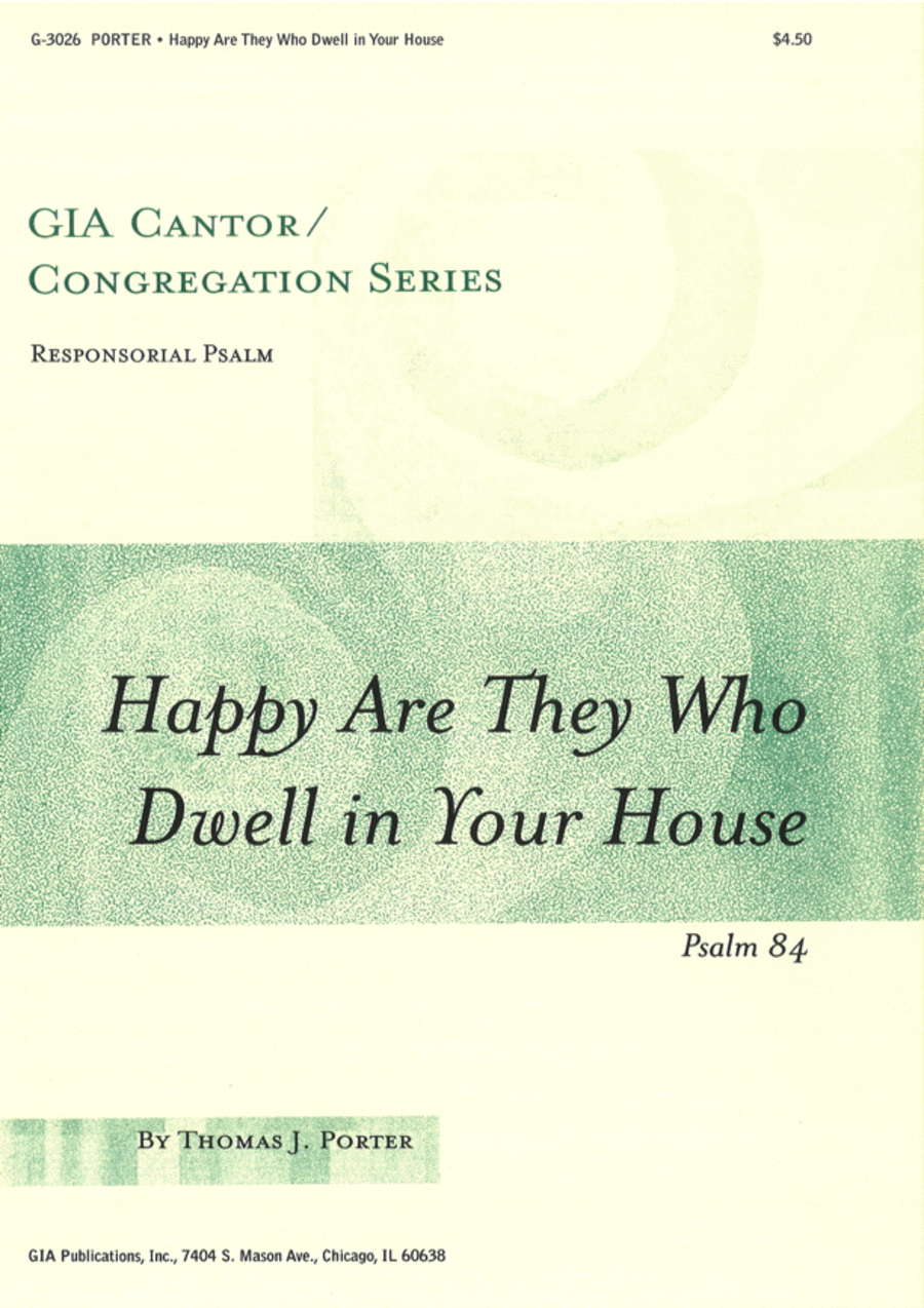 Happy Are They Who Dwell in Your House Piano and Keyboard scores gallery preview page 1