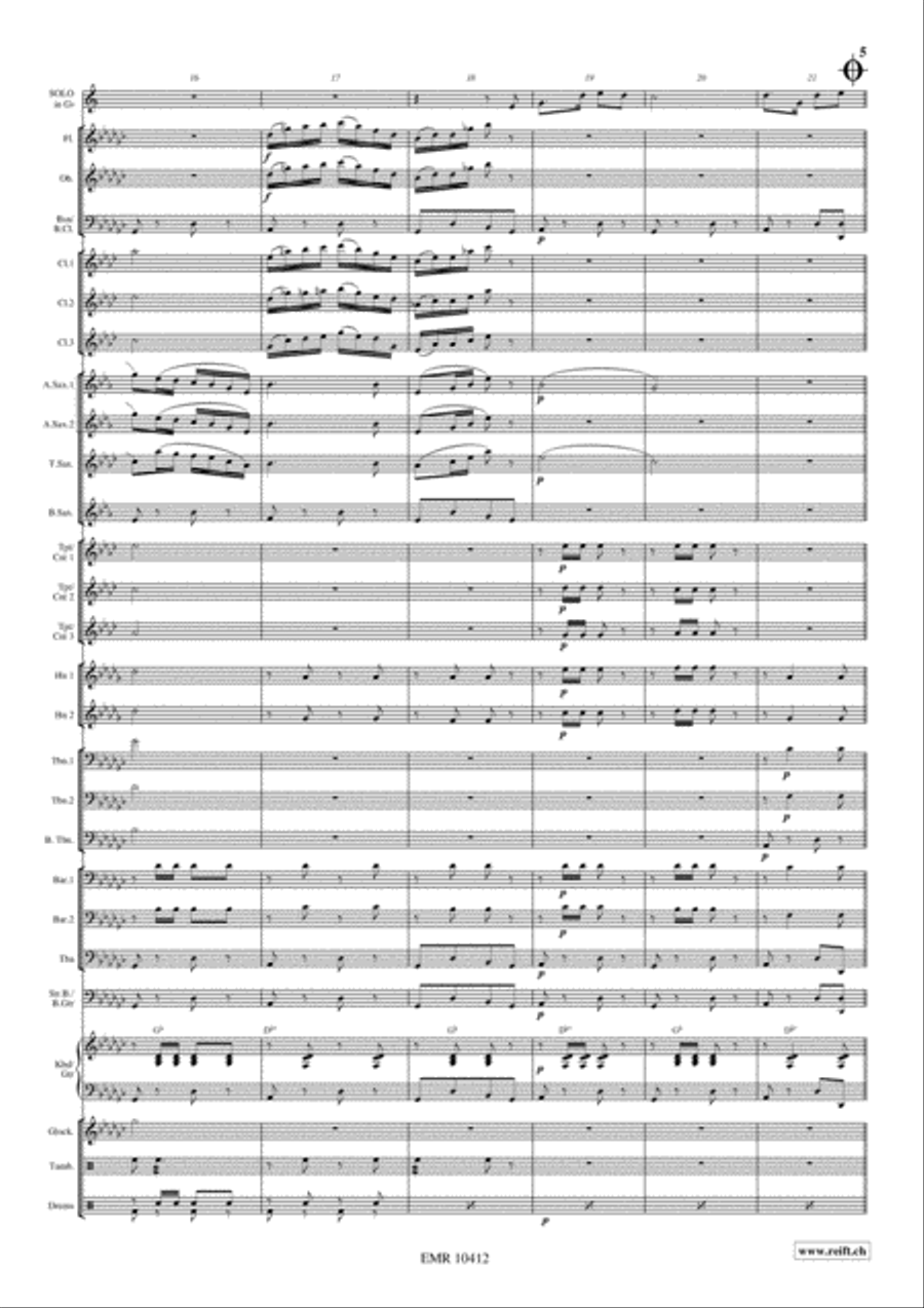 Watering The Periwinkles Watering The Periwinkles Concert Band scores gallery preview page 6