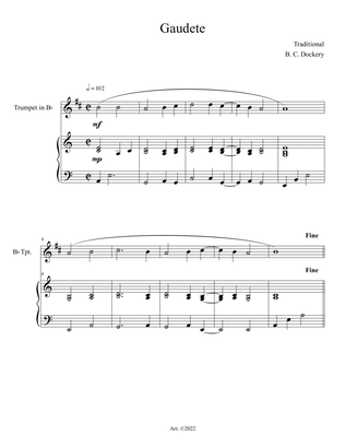 Gaudete (Trumpet Solo with Piano Accompaniment)