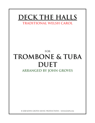 Book cover for Deck The Halls - Trombone & Tuba Duet