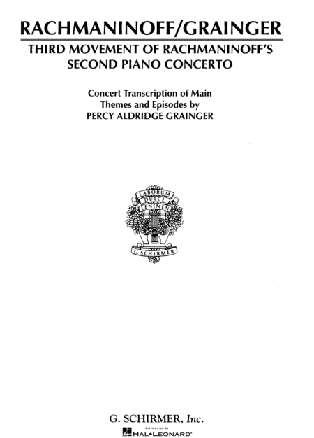 Sergei Rachmaninoff : Concerto No. 2 - 3rd Movement