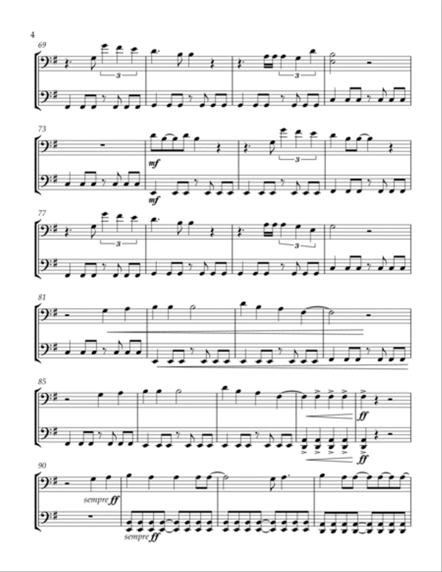 Sober Up String Duet scores gallery preview page 5