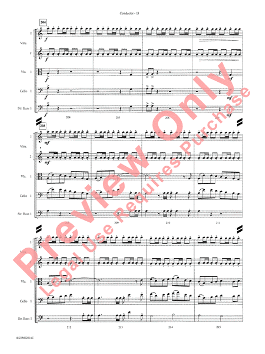 Christmas in the Round (A Holiday Prism for String Orchestra) String Orchestra scores gallery preview page 15
