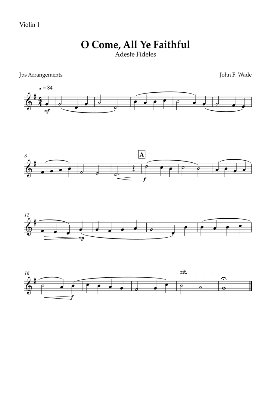 O Come, All Ye Faithful for String quartet and piano String Quartet scores gallery preview page 3