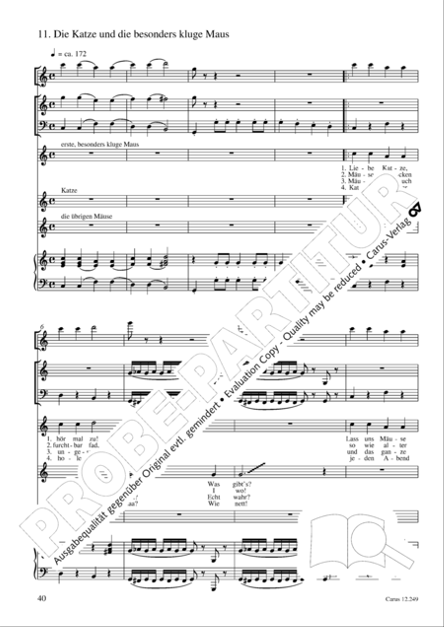 Mause in der Michaelskirche 4-Part scores gallery preview page 41