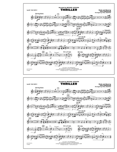 Thriller - 2nd Bb Trumpet