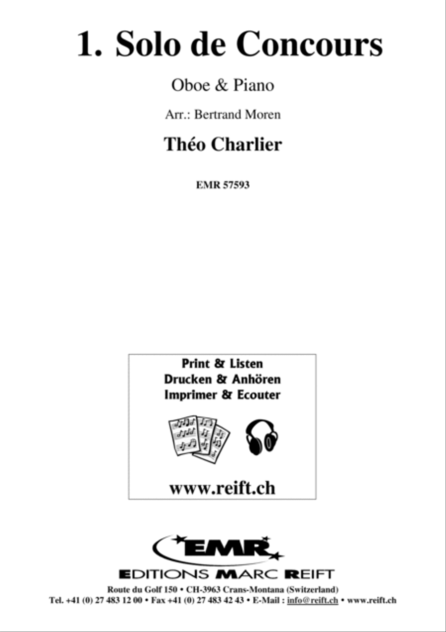 1. Solo de Concours 1. Solo de Concours Piano Accompaniment scores gallery preview page 2