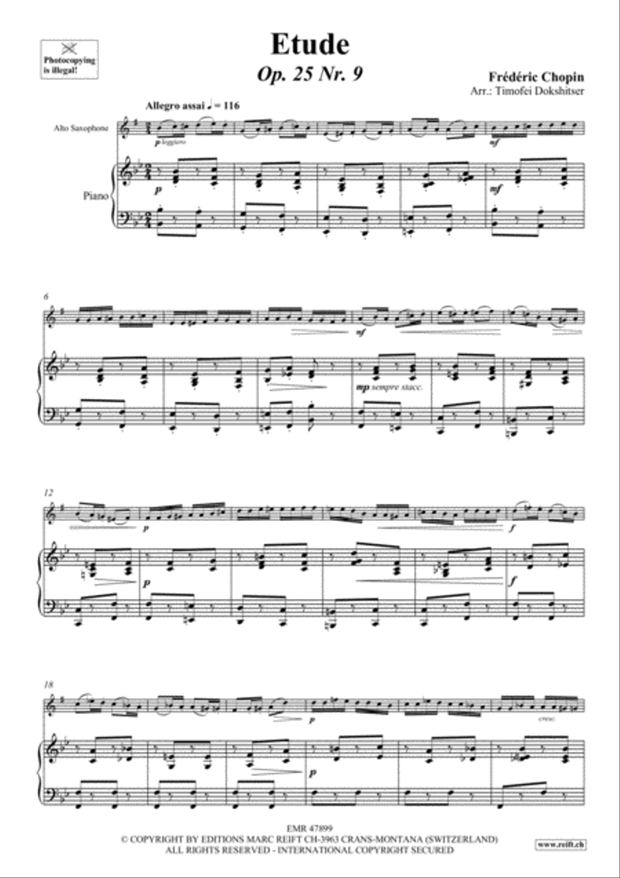 Etude Alto Saxophone scores gallery preview page 3