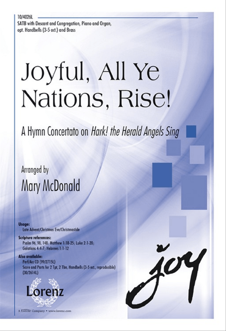 Joyful, All Ye Nations, Rise! 4-Part scores gallery preview page 1